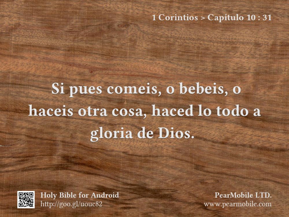 1 Corintios, Capítulo 10:31